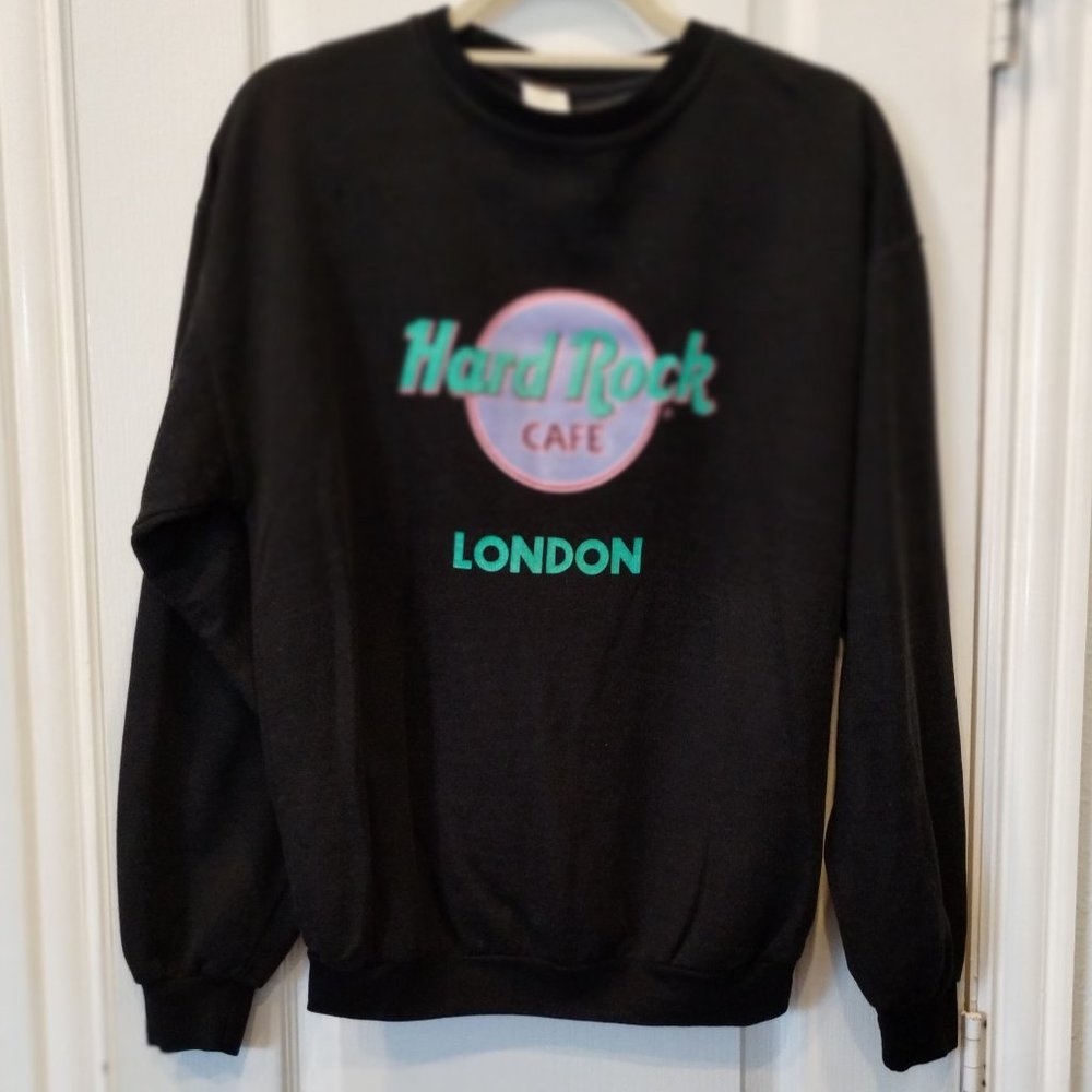 Vintage Hard Rock Cafe London Sweatshirt Sz M - Picture 2 of 13